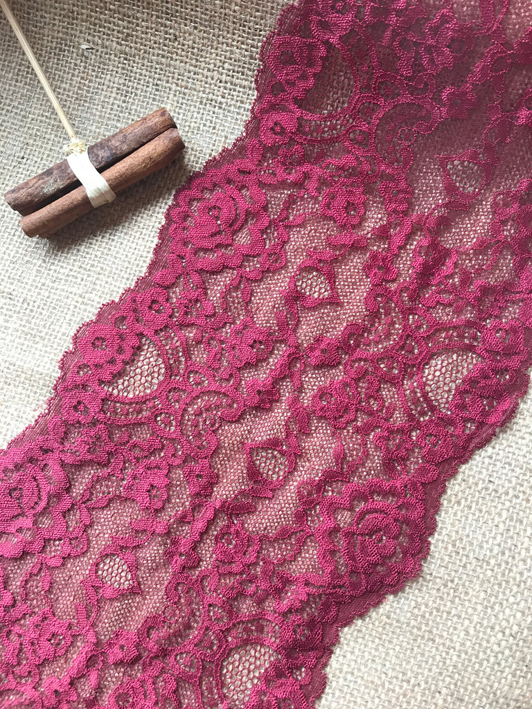 Burgundy Lace Trim -  Canada