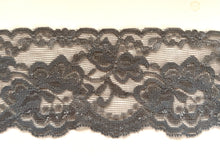 Taupe Grey Soft Stretch Nottingham Lace 7 cm/2.75”