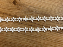 Pale Ivory Delicate Narrow Guipure Venise Bridal Lace Trim 1cm wide