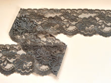 Taupe Grey Soft Stretch Nottingham Lace 7 cm/2.75”