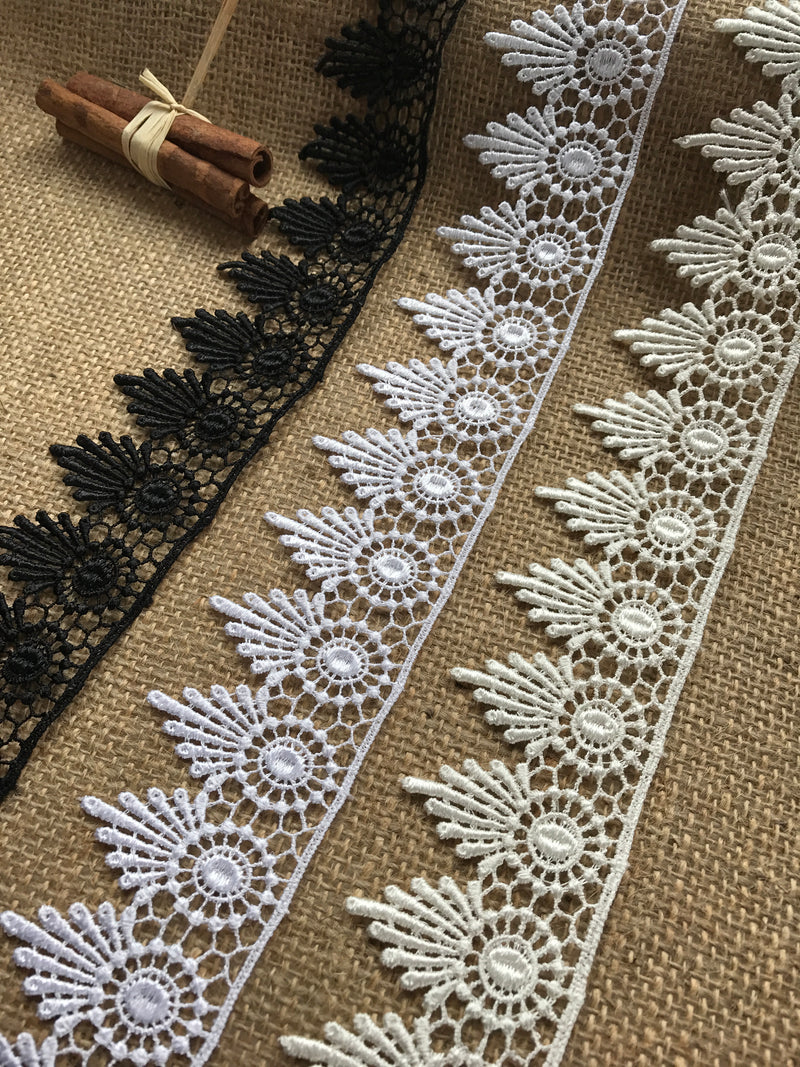 Ivory & Cream Guipure Lace Dress Trimmings